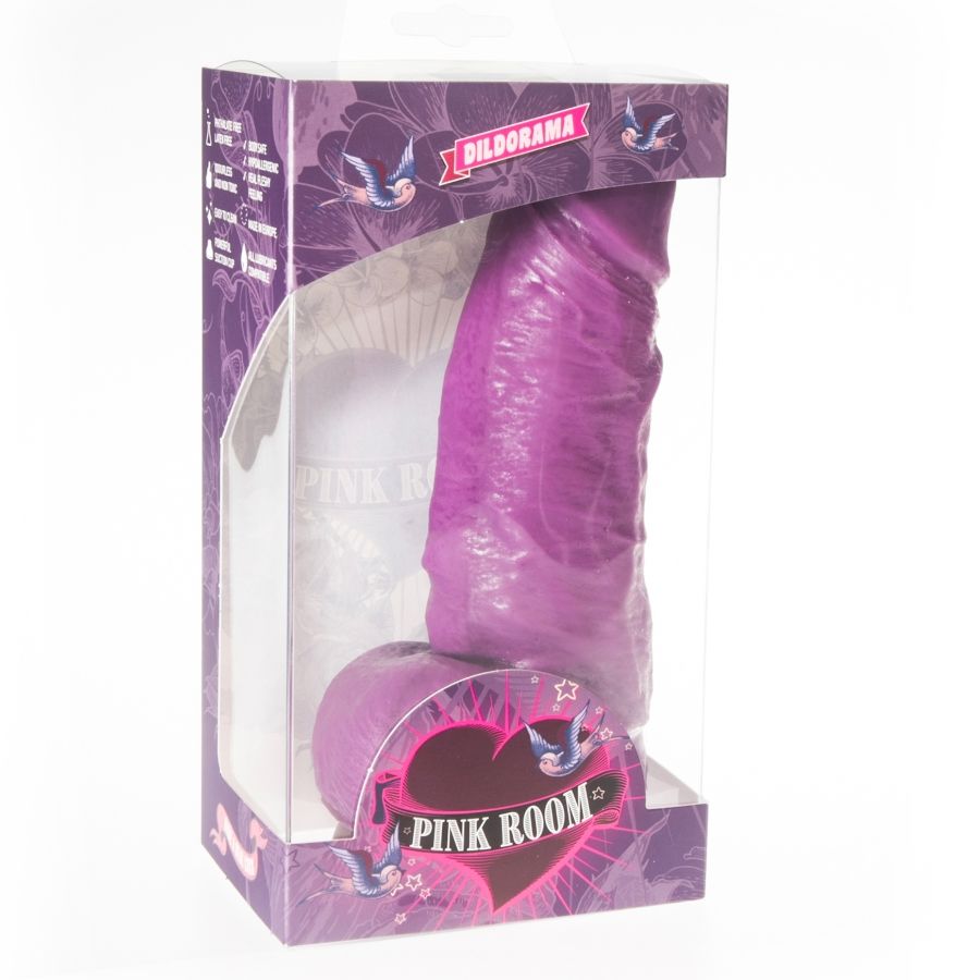Dildo Realistico Pink Room Dayan — Silicone, viola 17 cm
