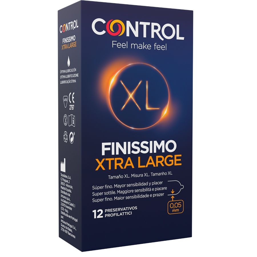 Preservativi Ultra Sottili XL Control Finissimo — 12 Pezzi