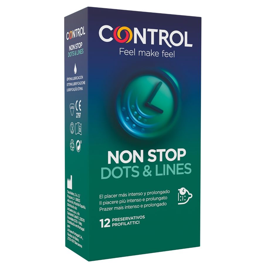 Preservativo Ritardante con Rilievi Control Nonstop — 12 pz