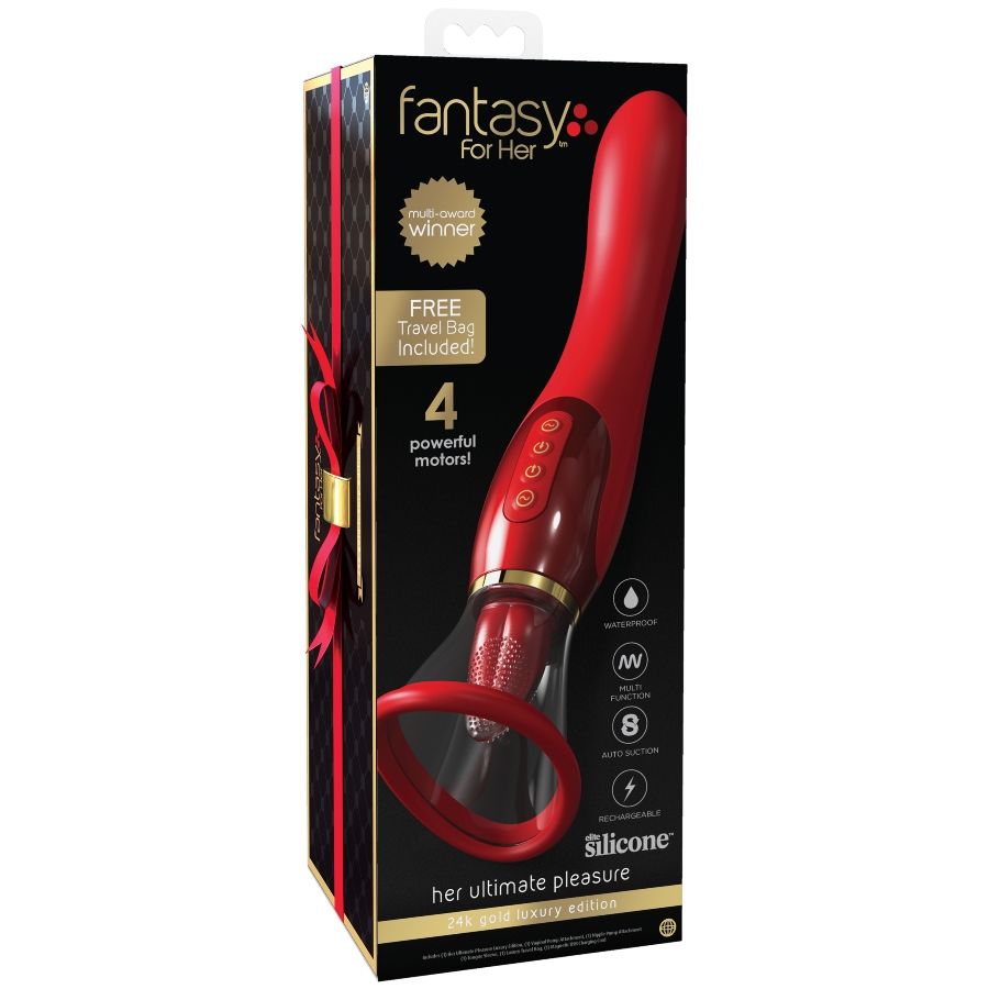 Vibratore Stimolatore Fantasy For Her Ultimate Pleasure — Oro 24K