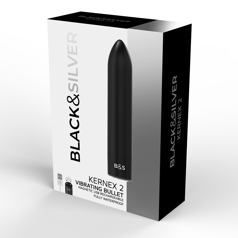 Uovo Vibrante Magnetico Black&Silver Kernex 2 — Nero