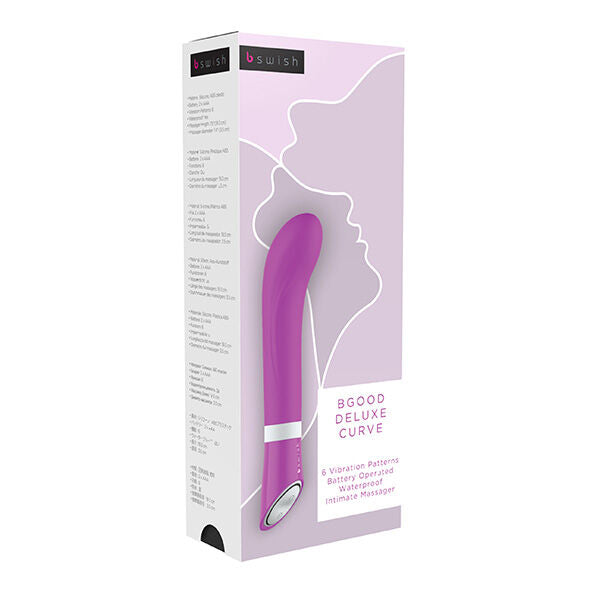 Vibratore Classico B Swish B Good Deluxe Curve — Silicone, Lilla
