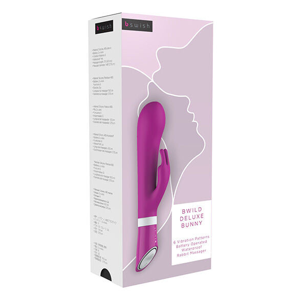 Vibratore Rabbit Punto G B Swish Bwild Deluxe Bunny — Lampone