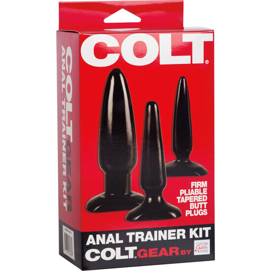 Kit Plug Anale Progressivo Calexotics Colt — 3 Misure in Vinile