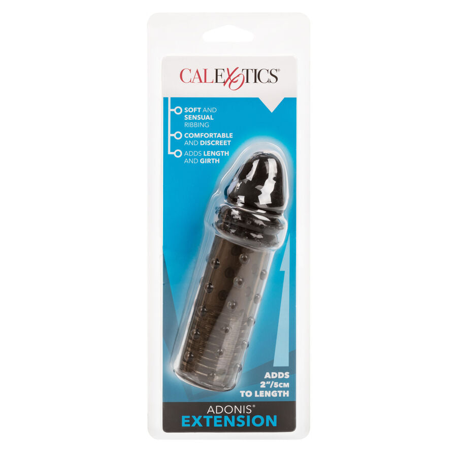 Guaina Fallica Calexotics Adonis — Silicone, +5 cm, Nera