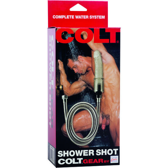 Dildo Doccia Realistico Calexotics Colt — Gelatina, Foro Acqua