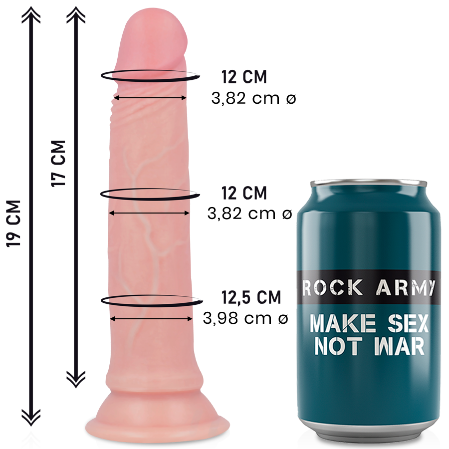 Dildo Realistico Rock Army Avenger — Silicone, 19 cm