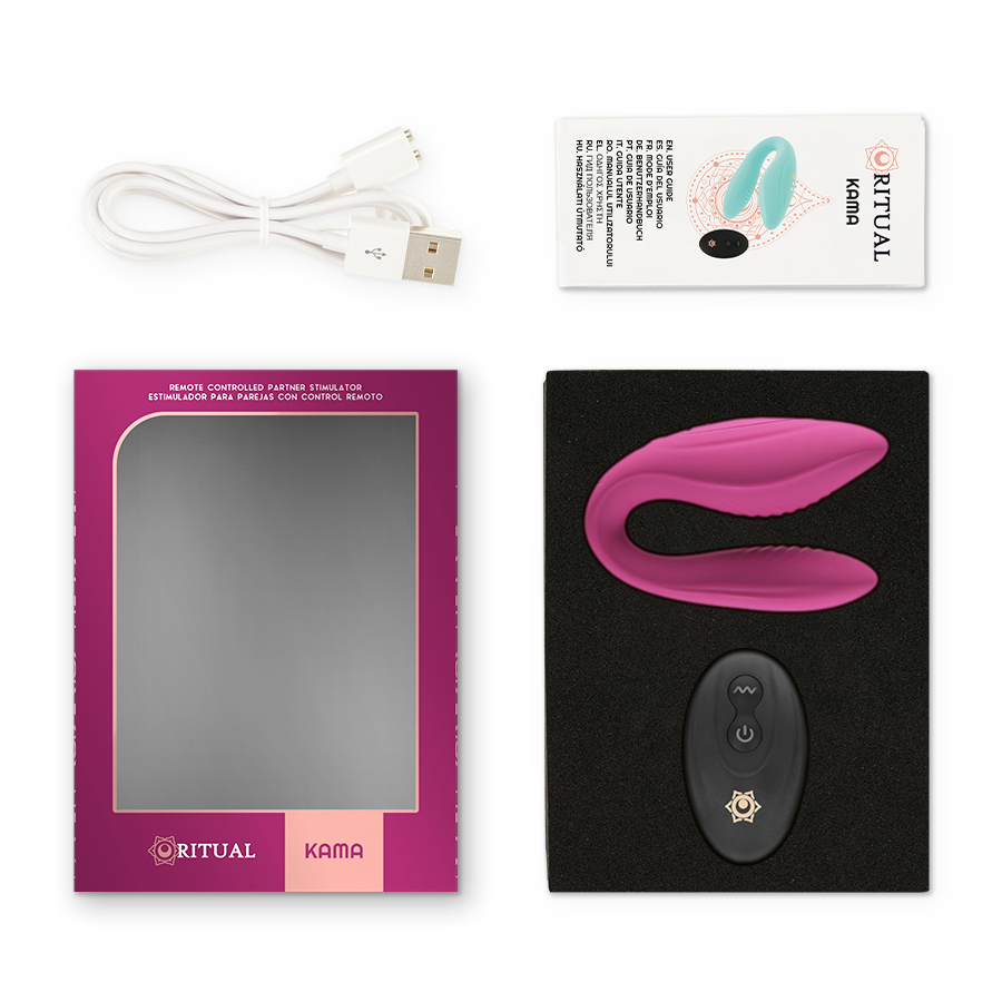 Vibratore di Coppia Strapless Rithual Kama — Silicone