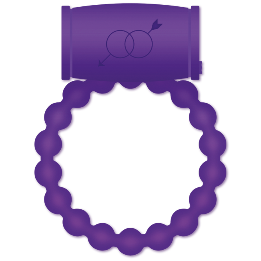 Anello Fallico Vibrante Casual Love Ring 25 — Silicone, Viola