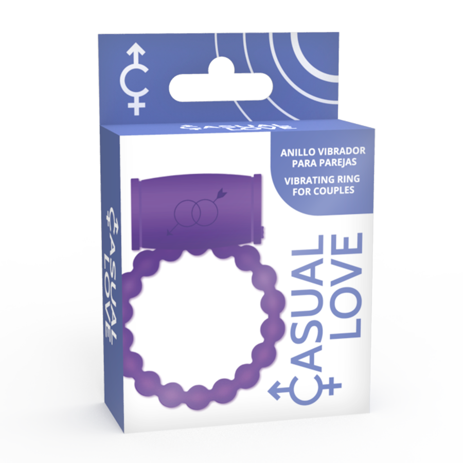 Anello Fallico Vibrante Casual Love Ring 25 — Silicone, Viola
