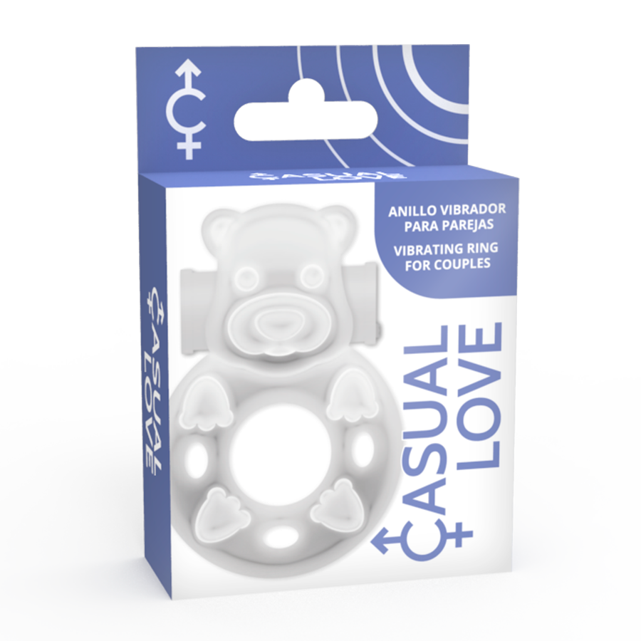 Anello Fallico Vibrante Casual Love Ring 26 — TPR Trasparente