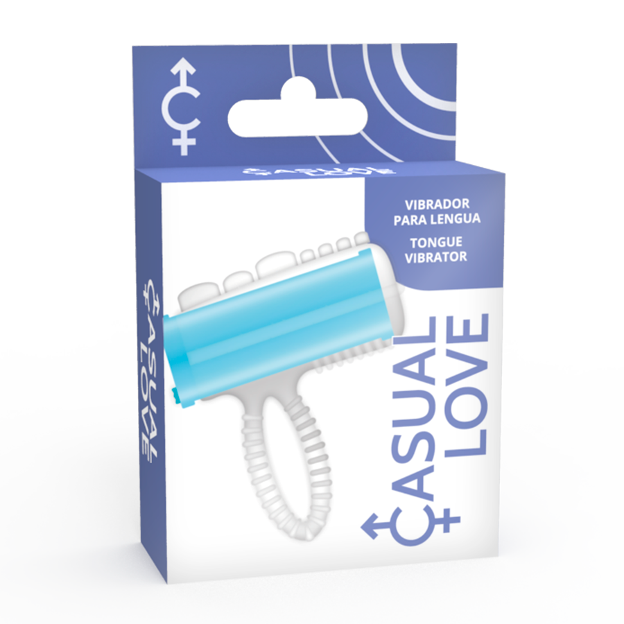 Anello Vibrante per Dito e Lingua Casual Love — Blu