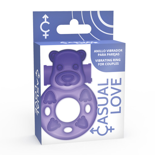 Anello Fallico Vibrante Casual Love Ring 26 — TPR, Lilla