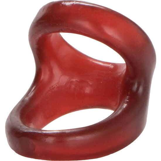 Anello Fallico Doppio Calexotics Colt Snug Tugger — TPR, Rosso