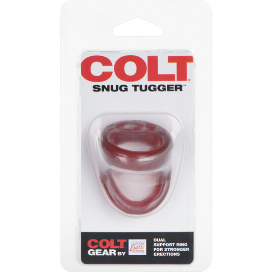 Anello Fallico Doppio Calexotics Colt Snug Tugger — TPR, Rosso