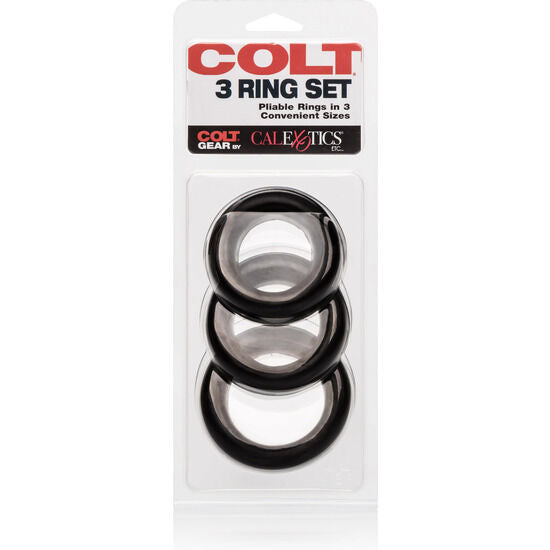 Anello Fallico Calexotics Colt — Set 3 Anelli Silicone