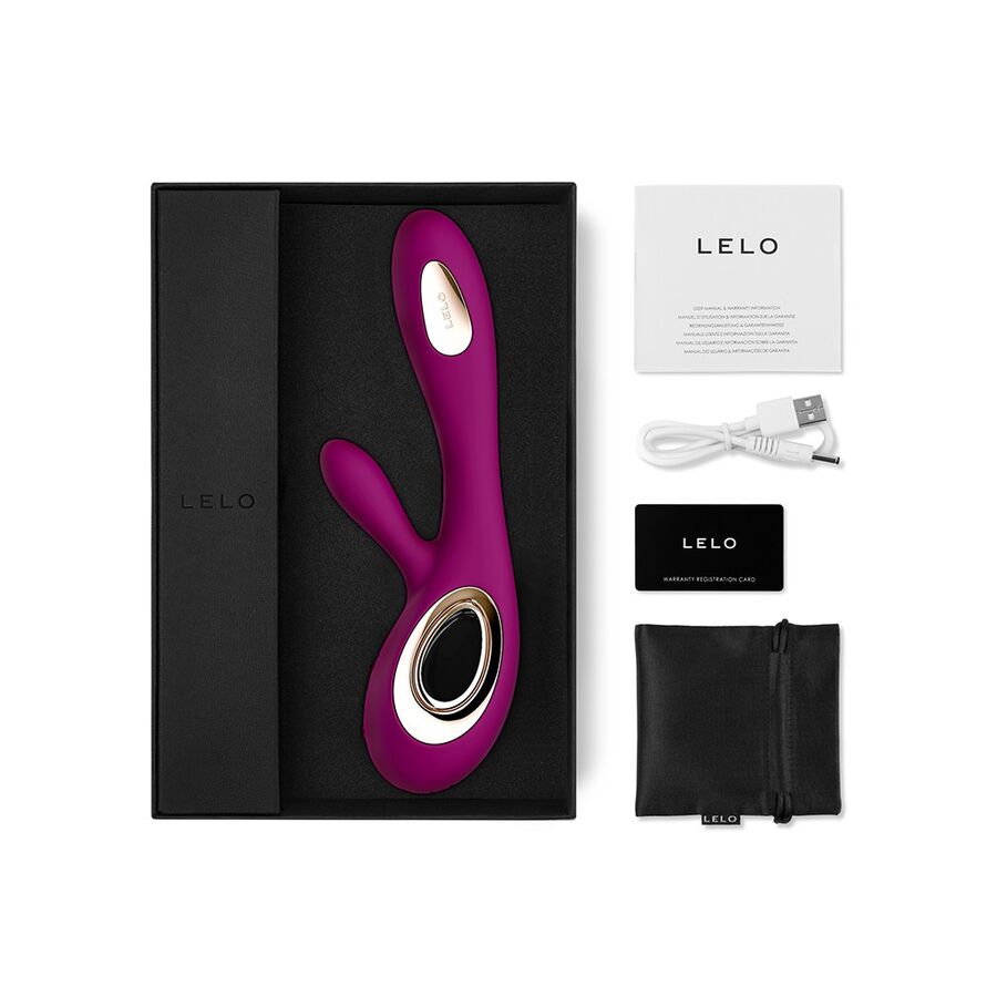 Vibratore Rabbit WaveMotion Lelo Soraya Wave — Deep Rose