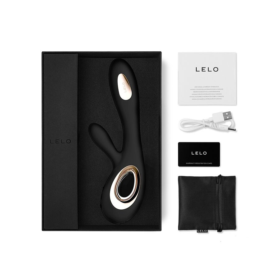 Vibratore Rabbit Lelo Soraya Wave — Punto G e Clitoride, Nero