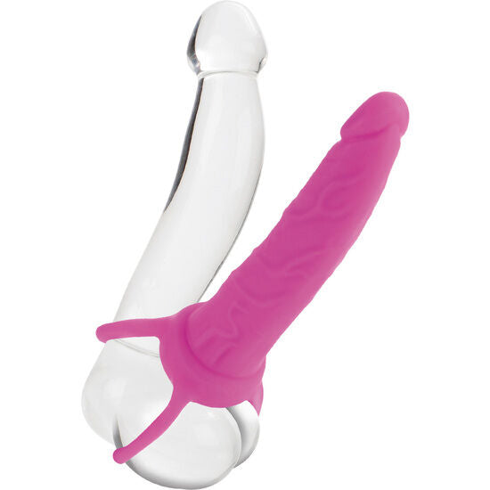 Guaina Fallica con Supporto Anale e Vaginale Calexotics — 14 cm