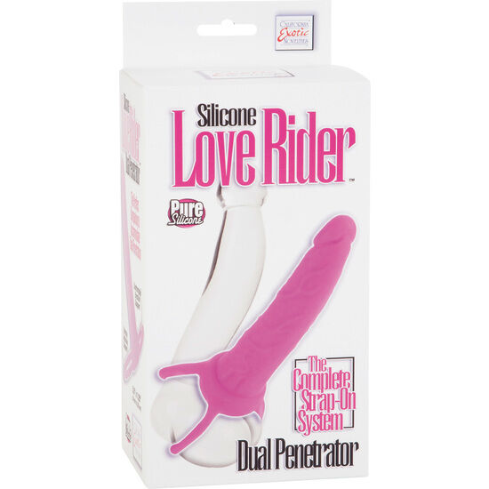 Guaina Fallica con Supporto Anale e Vaginale Calexotics — 14 cm