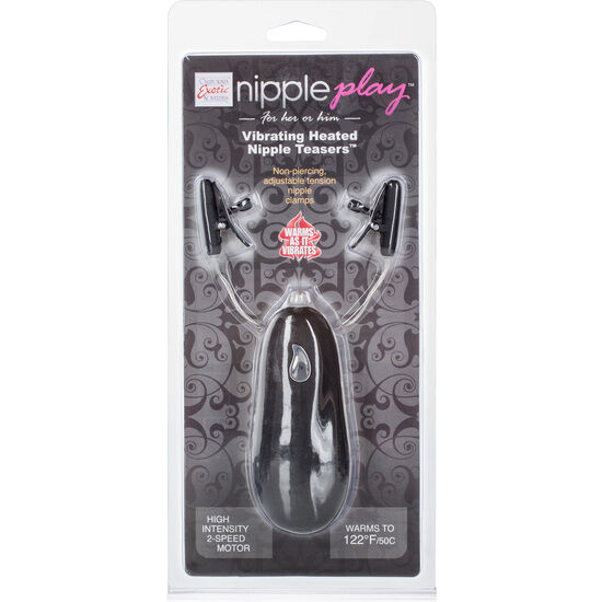 Pinze Capezzoli Vibranti Riscaldanti Calexotics Nipple Play