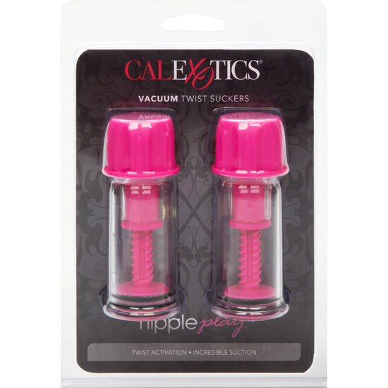 Aspiracapezzoli a Ventosa Calexotics Vacuum Twist — Rosa, 2 pz