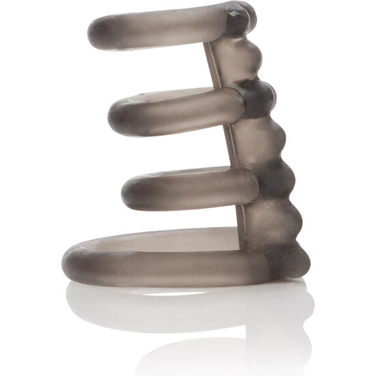 Anello Fallico Triplo con Supporto Scrotale Calexotics Dr. J
