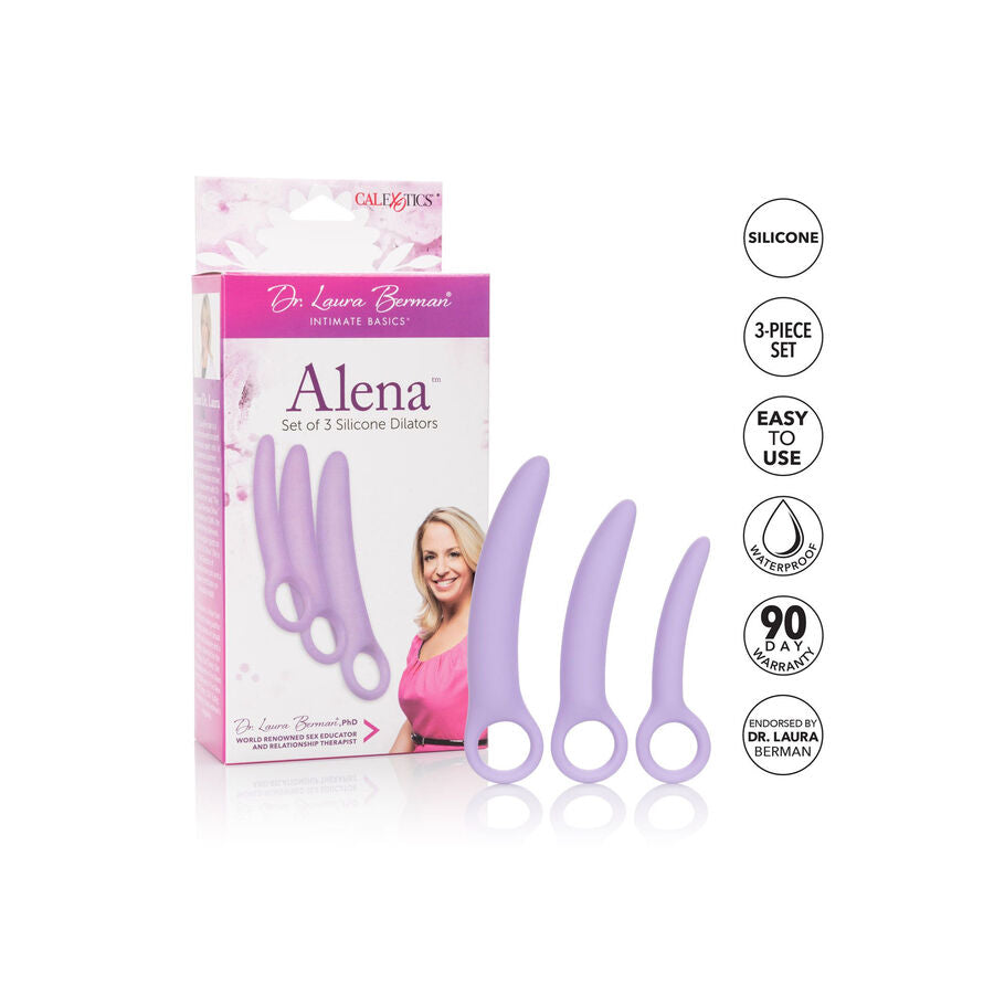 Set Dilatatori Vaginali in Silicone Calexotics Dr. Laura Berman — 3 pz