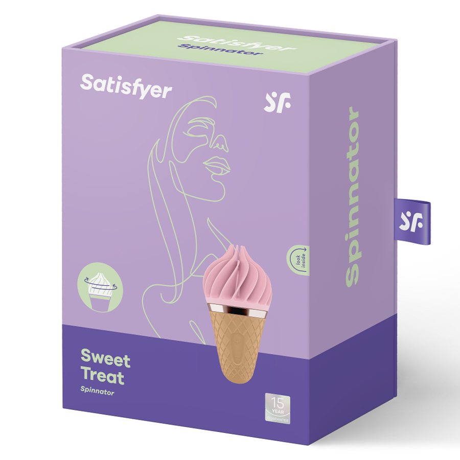 Stimolatore Clitoride Rotante Satisfyer Sweet Treat — Silicone