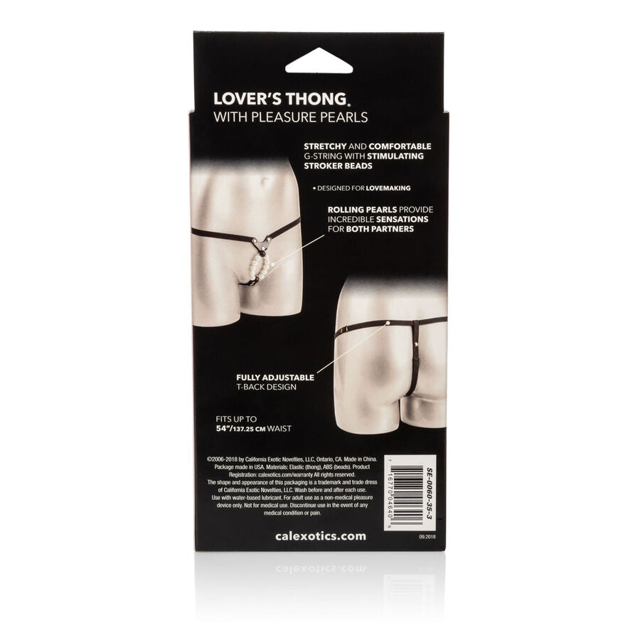 Perizoma Stimolante con Perle Calexotics Lovers — Taglia Unica