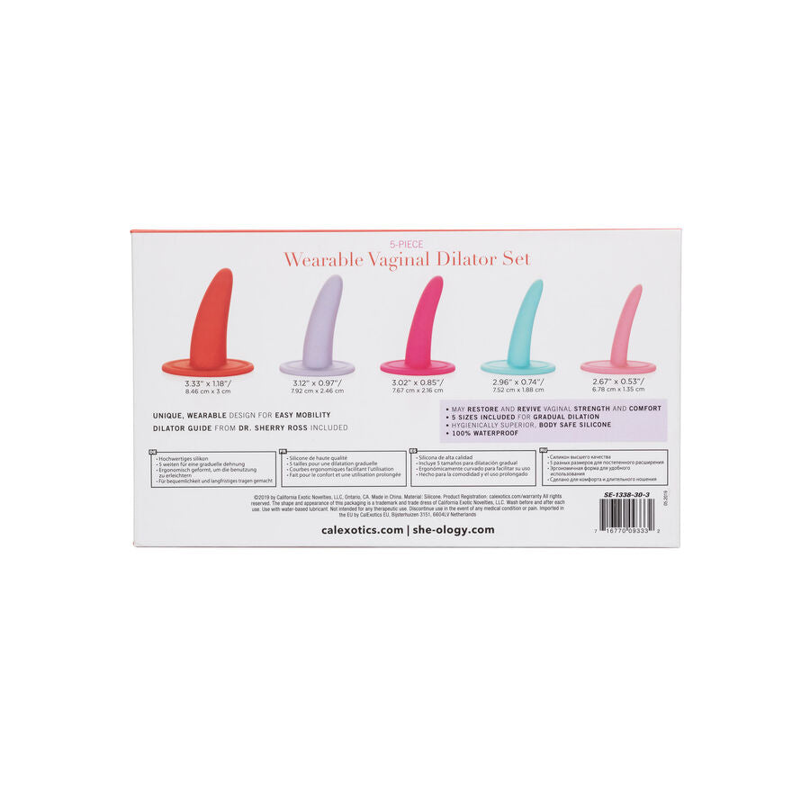 Set Dilatatori Vaginali Calexotics She-Ology — 5 Pezzi
