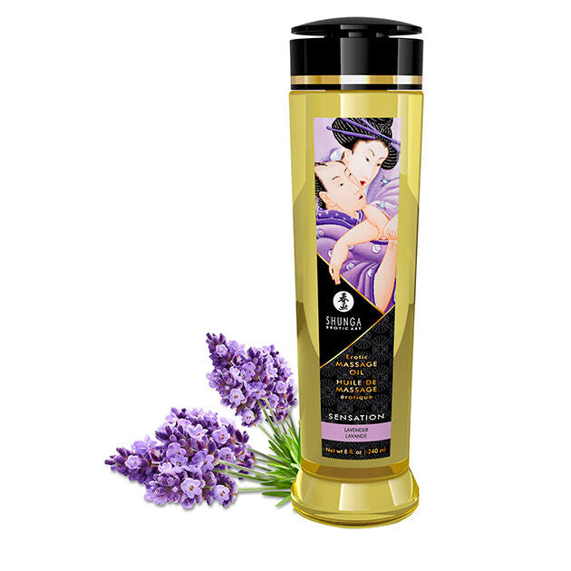 Olio da Massaggio Erotico Shunga — Lavanda, 240 ml