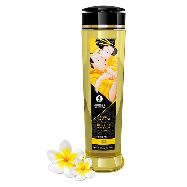 Olio da Massaggio Erotico Shunga Serenità — Monoi, 240 ml