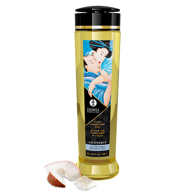 Olio da Massaggio Erotico Shunga Coconut Emotions — 240 ml