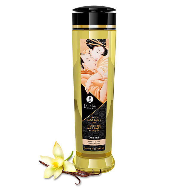 Olio da Massaggio Erotico Shunga Desire — Vanilla, 240 ml