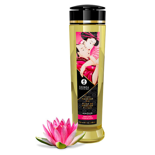 Olio da Massaggio Erotico Shunga Sweet Lotus — 240 ml