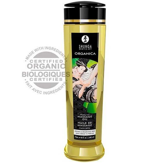Olio da Massaggio Erotico Shunga Biologico Naturale — 240 ml