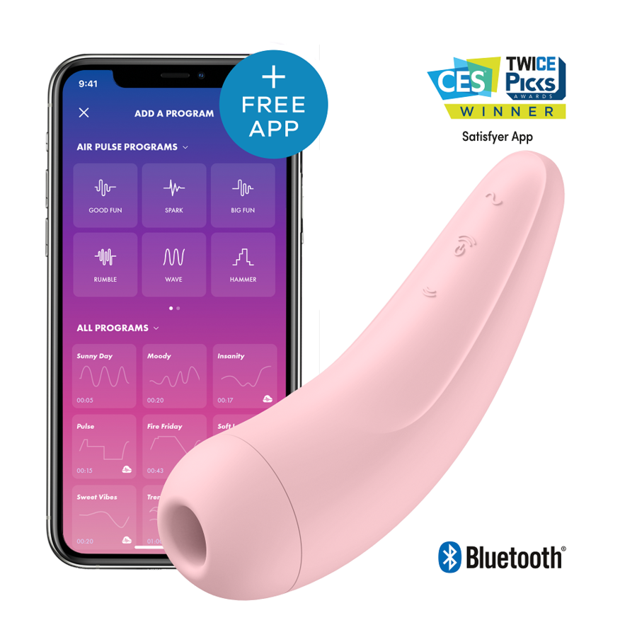 Succhia Clitoride Satisfyer Curvy 2+ — Rosa