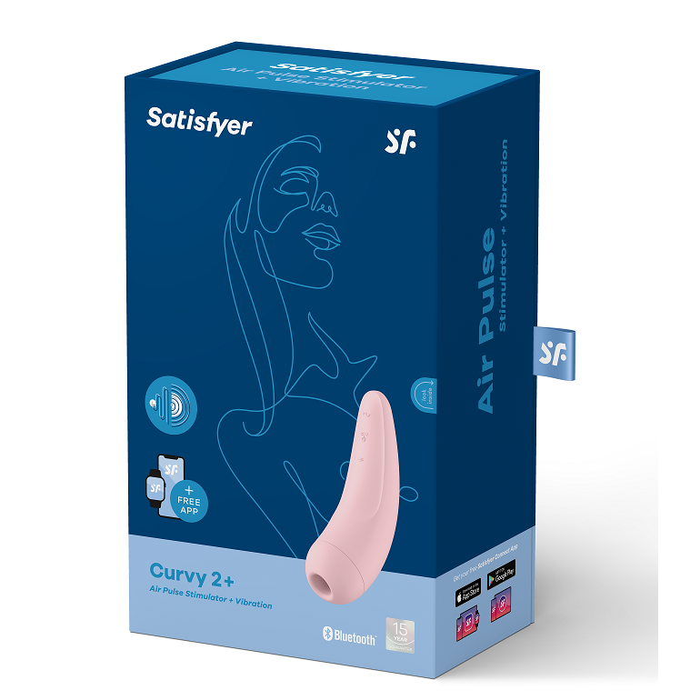 Succhia Clitoride Satisfyer Curvy 2+ — Rosa