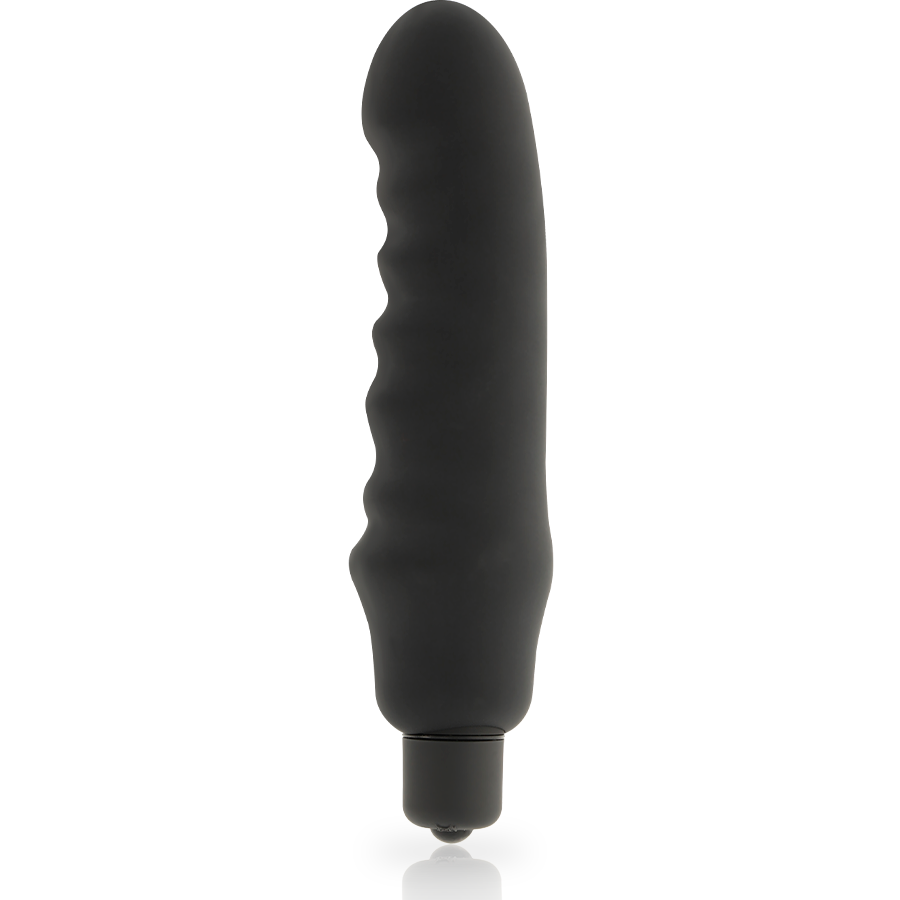 Vibratore Classico Dolce Vita Genius Black — Silicone, 15 cm