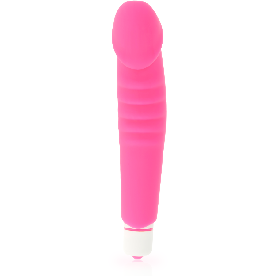 Vibratore Classico in Silicone Dolce Vita Realistic Pleasure — Rosa