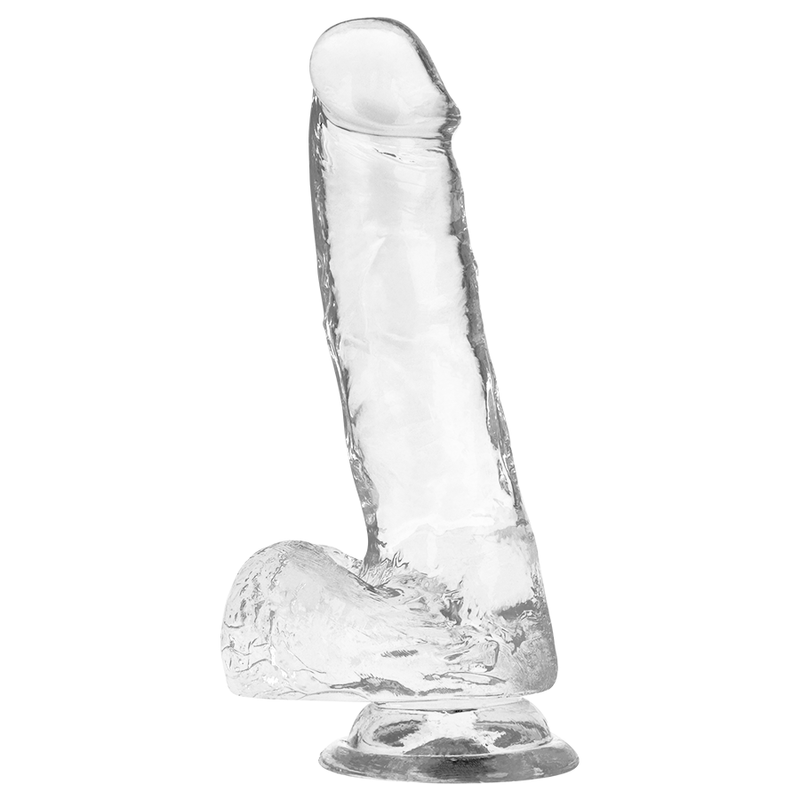 Dildo Trasparente con Sfere X Ray Clear — Jelly 18.5 cm