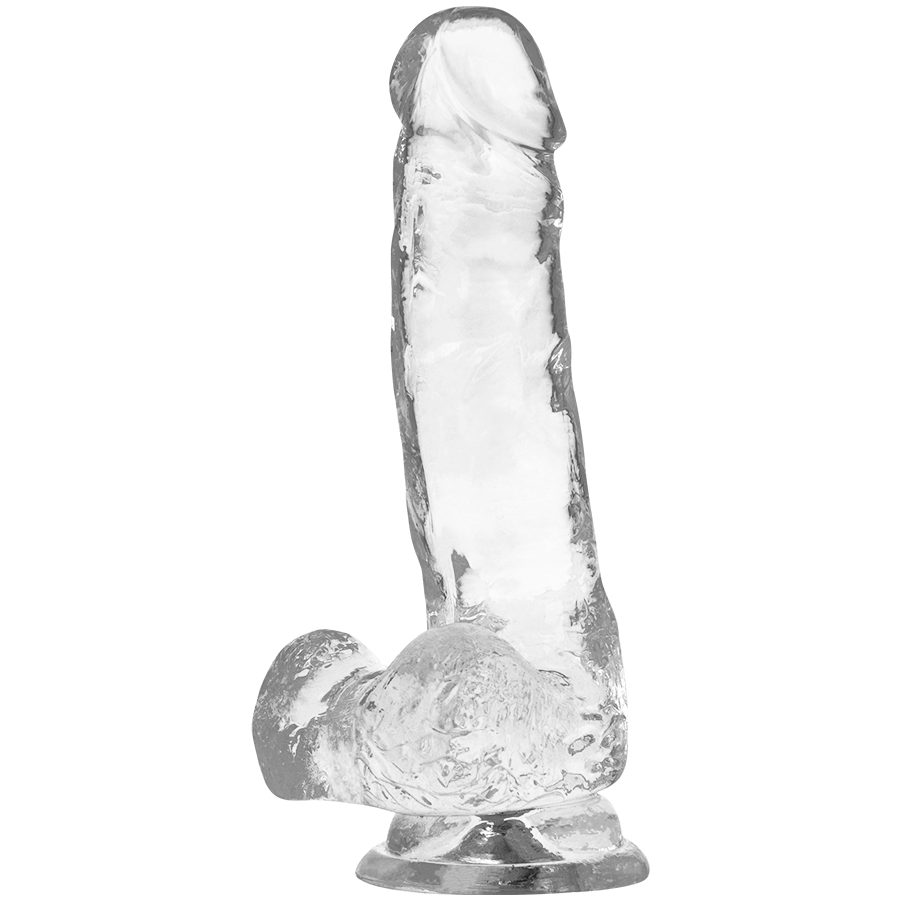 Dildo Trasparente con Sfere X Ray Clear — Jelly 18.5 cm