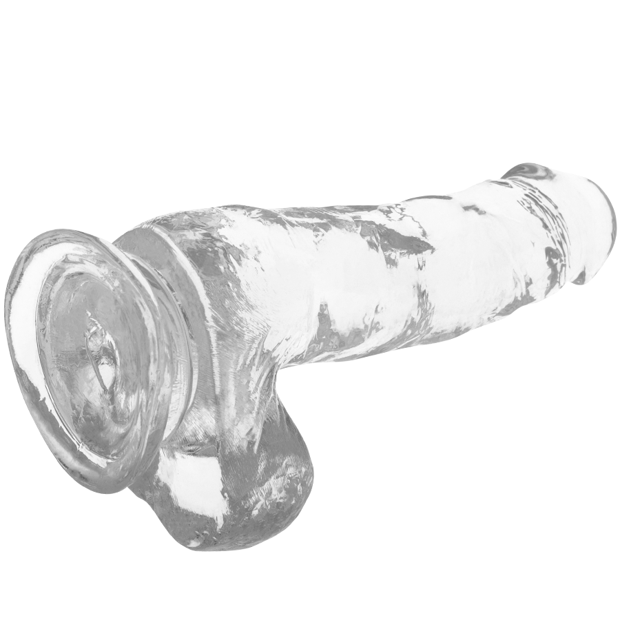 Dildo Trasparente con Sfere X Ray Clear — Jelly 18.5 cm