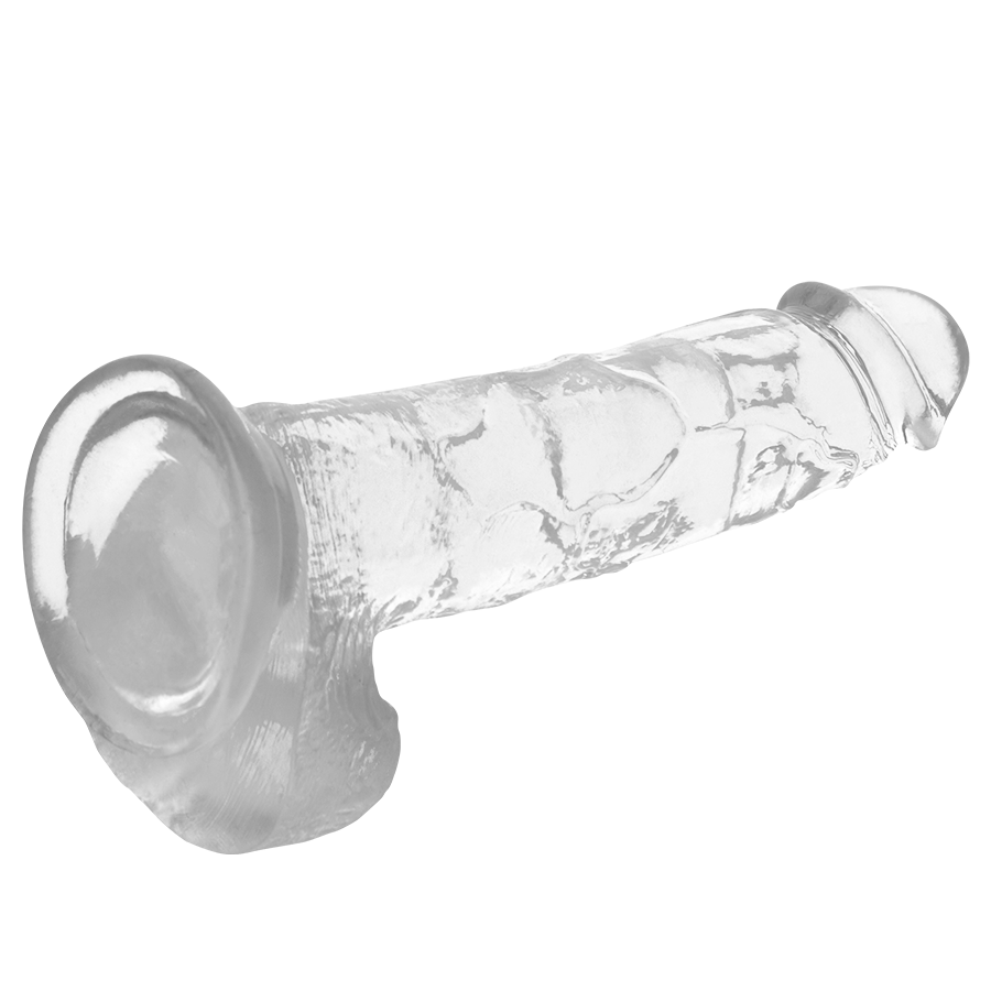 Dildo Trasparente con Sfere X Ray Clear — 22 cm