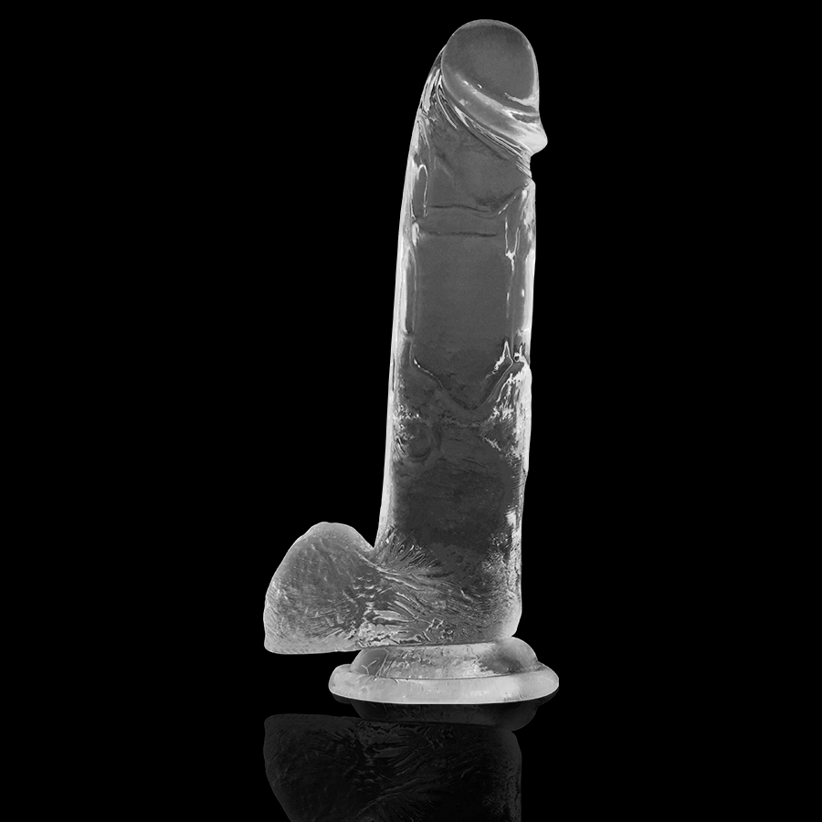 Dildo Trasparente con Sfere X Ray Clear — 22 cm