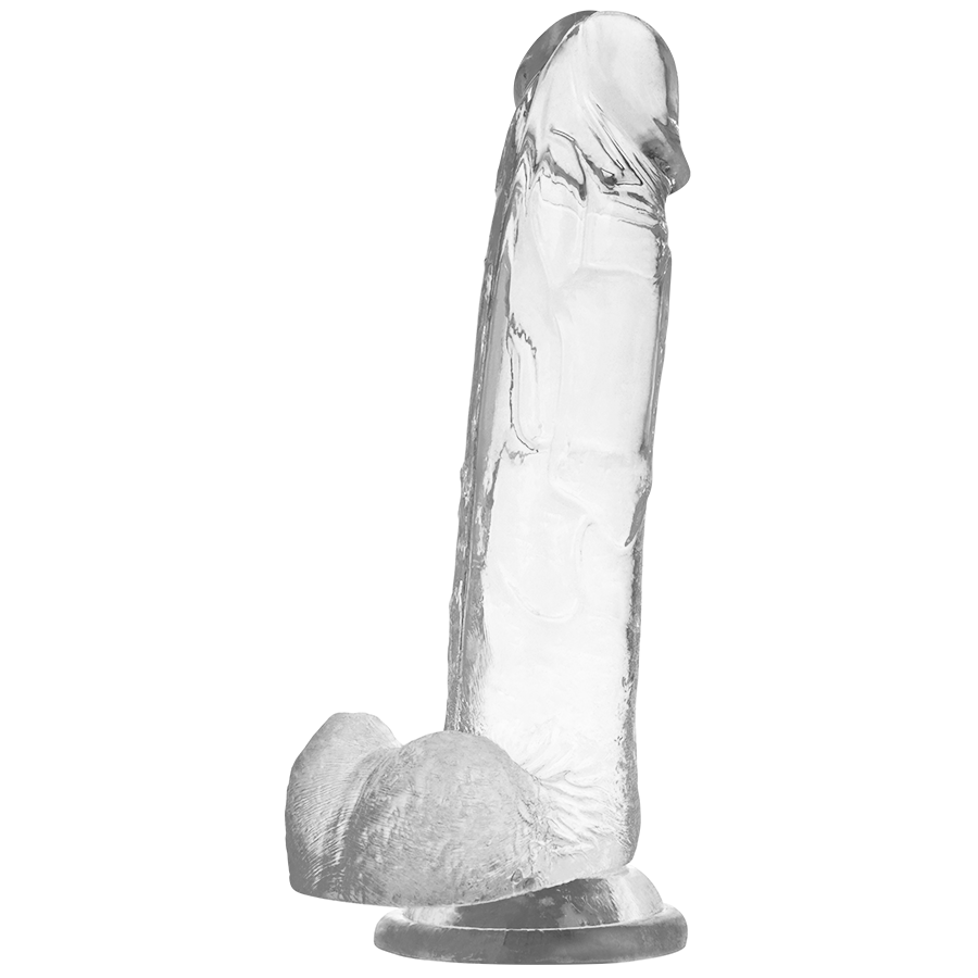 Dildo Trasparente con Sfere X Ray Clear — 22 cm