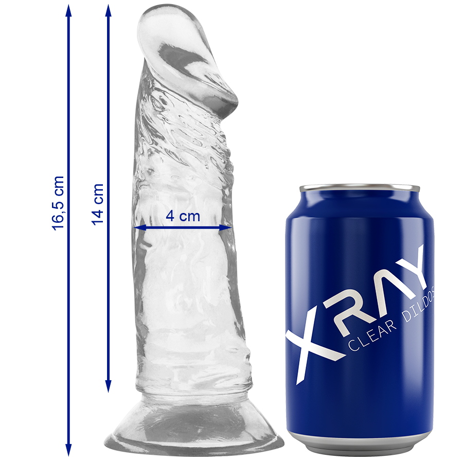 Dildo Realistico Trasparente X Ray Clear — Jelly Morbido