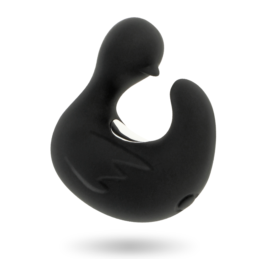 Stimolatore Clitoride a Ditale Black&Silver Duckymania — Silicone