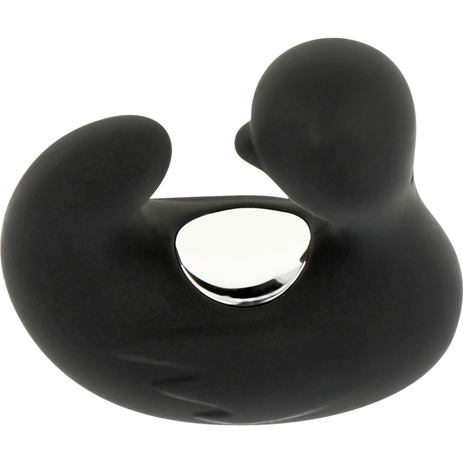 Stimolatore Clitoride a Ditale Black&Silver Duckymania — Silicone